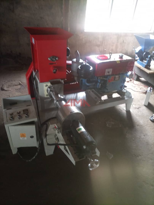 fish feed extruder in diesel type