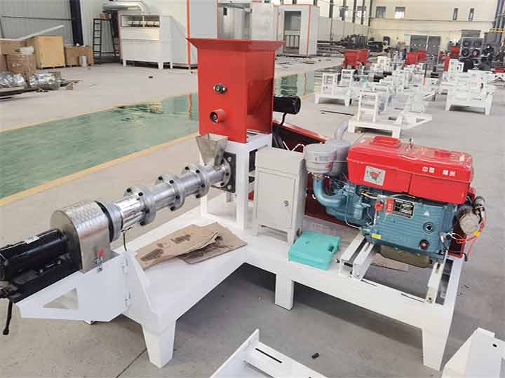 diesel type floating fish feed extruder