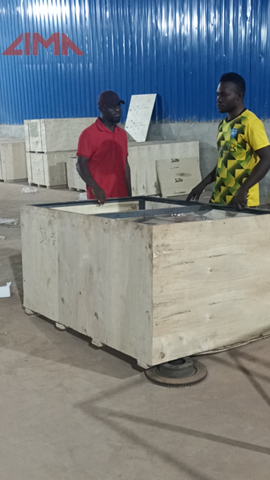 Customers pick up goods at Nigeria warehouse